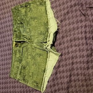 NEVER WORN Juniors Shorty Shorts. Low Rise, size 3